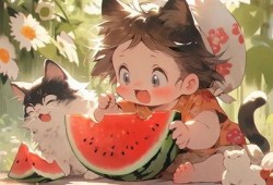 网红吃瓜动漫头像